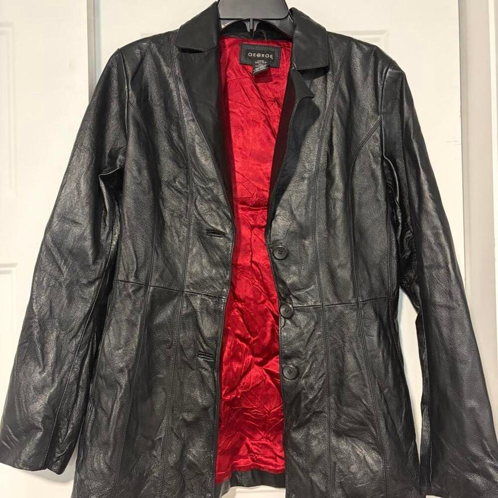 George womens genuine leather blazer 4/6